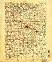 Ann Arbor Michigan Historical topographic map, 1:125000 scale, 30 X 30 Minute, Year 1904