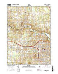 Ann Arbor West Michigan Current topographic map, 1:24000 scale, 7.5 X 7.5 Minute, Year 2017