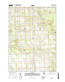 Argyle Michigan Current topographic map, 1:24000 scale, 7.5 X 7.5 Minute, Year 2016