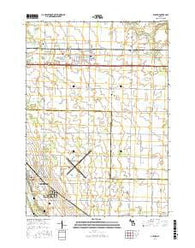 Auburn Michigan Current topographic map, 1:24000 scale, 7.5 X 7.5 Minute, Year 2017