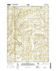 Aurelius Michigan Current topographic map, 1:24000 scale, 7.5 X 7.5 Minute, Year 2017