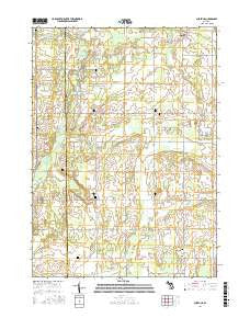 Aurelius Michigan Current topographic map, 1:24000 scale, 7.5 X 7.5 Minute, Year 2017