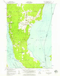 Baie De Wasai Michigan Historical topographic map, 1:24000 scale, 7.5 X 7.5 Minute, Year 1951