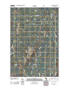 Baker Creek Michigan Historical topographic map, 1:24000 scale, 7.5 X 7.5 Minute, Year 2011