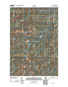 Banat Michigan Historical topographic map, 1:24000 scale, 7.5 X 7.5 Minute, Year 2011