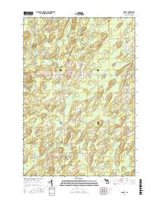 Banat Michigan Current topographic map, 1:24000 scale, 7.5 X 7.5 Minute, Year 2016