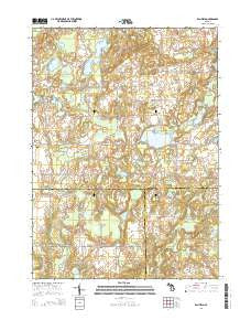 Banfield Michigan Historical topographic map, 1:24000 scale, 7.5 X 7.5 Minute, Year 2014