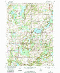 Banfield Michigan Historical topographic map, 1:24000 scale, 7.5 X 7.5 Minute, Year 1961