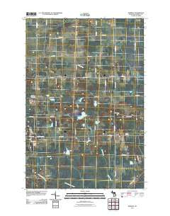 Barbeau Michigan Historical topographic map, 1:24000 scale, 7.5 X 7.5 Minute, Year 2011