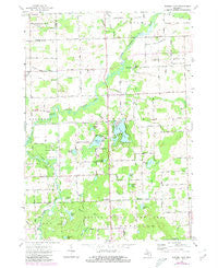 Barnes Lake Michigan Historical topographic map, 1:24000 scale, 7.5 X 7.5 Minute, Year 1963