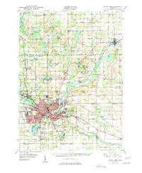 Battle Creek Michigan Historical topographic map, 1:62500 scale, 15 X 15 Minute, Year 1950