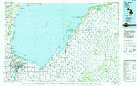 Bay City Michigan Historical topographic map, 1:100000 scale, 30 X 60 Minute, Year 1984
