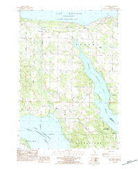 Bay Shore Michigan Historical topographic map, 1:25000 scale, 7.5 X 7.5 Minute, Year 1983