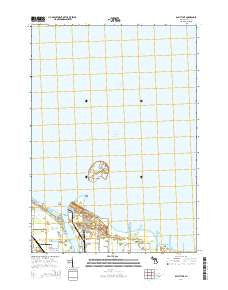 Bay City NE Michigan Historical topographic map, 1:24000 scale, 7.5 X 7.5 Minute, Year 2014