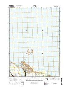 Bay City NE Michigan Current topographic map, 1:24000 scale, 7.5 X 7.5 Minute, Year 2017