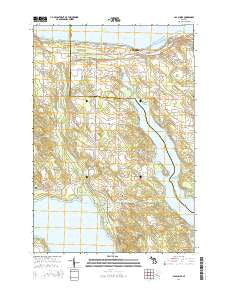 Bay Shore Michigan Historical topographic map, 1:24000 scale, 7.5 X 7.5 Minute, Year 2014