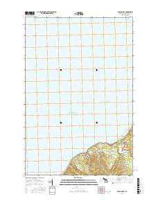 Beacon Hill Michigan Current topographic map, 1:24000 scale, 7.5 X 7.5 Minute, Year 2017