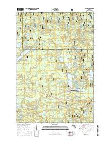 Beaton Michigan Historical topographic map, 1:24000 scale, 7.5 X 7.5 Minute, Year 2014