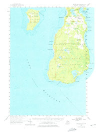 Beaver Island Michigan Historical topographic map, 1:62500 scale, 15 X 15 Minute, Year 1956