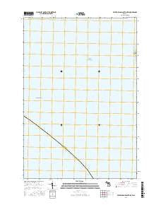 Beaver Island South OE W Michigan Current topographic map, 1:24000 scale, 7.5 X 7.5 Minute, Year 2016