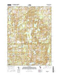 Bedford Michigan Current topographic map, 1:24000 scale, 7.5 X 7.5 Minute, Year 2017