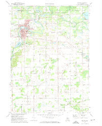 Belding Michigan Historical topographic map, 1:24000 scale, 7.5 X 7.5 Minute, Year 1972