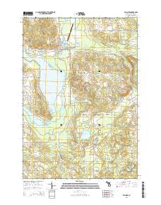 Bellaire Michigan Historical topographic map, 1:24000 scale, 7.5 X 7.5 Minute, Year 2014