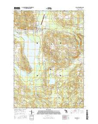 Bellaire Michigan Current topographic map, 1:24000 scale, 7.5 X 7.5 Minute, Year 2017