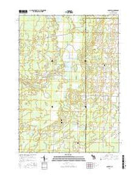 Bentley Michigan Current topographic map, 1:24000 scale, 7.5 X 7.5 Minute, Year 2017