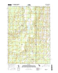 Bentley Michigan Current topographic map, 1:24000 scale, 7.5 X 7.5 Minute, Year 2017
