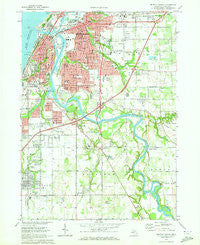 Benton Harbor Michigan Historical topographic map, 1:24000 scale, 7.5 X 7.5 Minute, Year 1970
