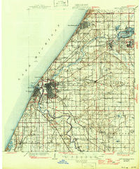 Benton Harbor Michigan Historical topographic map, 1:62500 scale, 15 X 15 Minute, Year 1930
