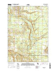 Benzonia Michigan Current topographic map, 1:24000 scale, 7.5 X 7.5 Minute, Year 2017