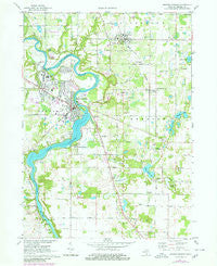 Berrien Springs Michigan Historical topographic map, 1:24000 scale, 7.5 X 7.5 Minute, Year 1971