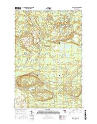 Betsy Lake SW Michigan Current topographic map, 1:24000 scale, 7.5 X 7.5 Minute, Year 2017
