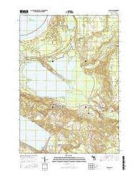 Beulah Michigan Current topographic map, 1:24000 scale, 7.5 X 7.5 Minute, Year 2017