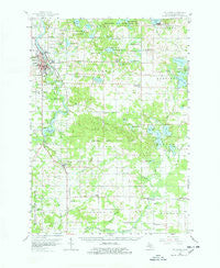 Big Rapids Michigan Historical topographic map, 1:62500 scale, 15 X 15 Minute, Year 1958