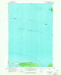 Big Stone Bay Michigan Historical topographic map, 1:24000 scale, 7.5 X 7.5 Minute, Year 1964