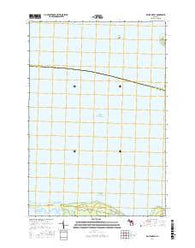 Big Stone Bay Michigan Current topographic map, 1:24000 scale, 7.5 X 7.5 Minute, Year 2017