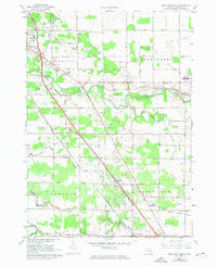 Birch Run North Michigan Historical topographic map, 1:24000 scale, 7.5 X 7.5 Minute, Year 1967