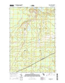 Blaney Park Michigan Historical topographic map, 1:24000 scale, 7.5 X 7.5 Minute, Year 2014