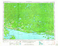 Blind River Michigan Historical topographic map, 1:250000 scale, 1 X 2 Degree, Year 1961