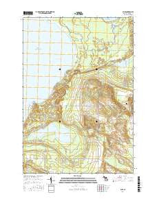 Bliss Michigan Current topographic map, 1:24000 scale, 7.5 X 7.5 Minute, Year 2017