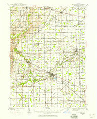 Blissfield Michigan Historical topographic map, 1:62500 scale, 15 X 15 Minute, Year 1939