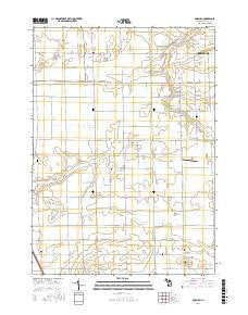 Borculo Michigan Current topographic map, 1:24000 scale, 7.5 X 7.5 Minute, Year 2017