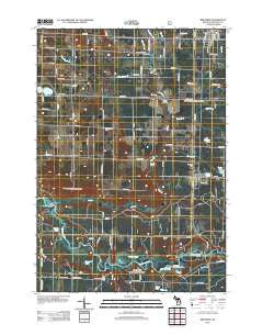 Brethren Michigan Historical topographic map, 1:24000 scale, 7.5 X 7.5 Minute, Year 2012