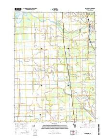 Bridgeport Michigan Historical topographic map, 1:24000 scale, 7.5 X 7.5 Minute, Year 2014