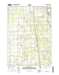 Bridgeport Michigan Current topographic map, 1:24000 scale, 7.5 X 7.5 Minute, Year 2017