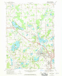 Brighton Michigan Historical topographic map, 1:24000 scale, 7.5 X 7.5 Minute, Year 1968