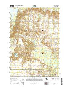 Buckley Michigan Historical topographic map, 1:24000 scale, 7.5 X 7.5 Minute, Year 2014
